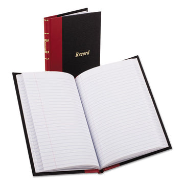 Boorum & Pease® Record And Account Book With Red Spine, Custom Rule, Black-red-gold Cover, 7.5 X 5 Sheets, 144 Sheets-book freeshipping - TVN Wholesale